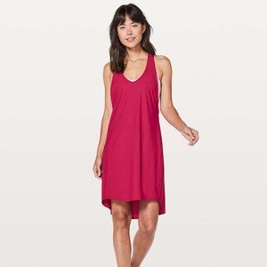 Lululemon Rejuvenate Dress Ruby Red - women's size 4